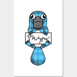 Plaidypus (Plaid Platypus) Posters and Art